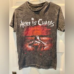 Mens Alice In Chains Black Graphic T-Shirt - Dirt Album Artwork Small
